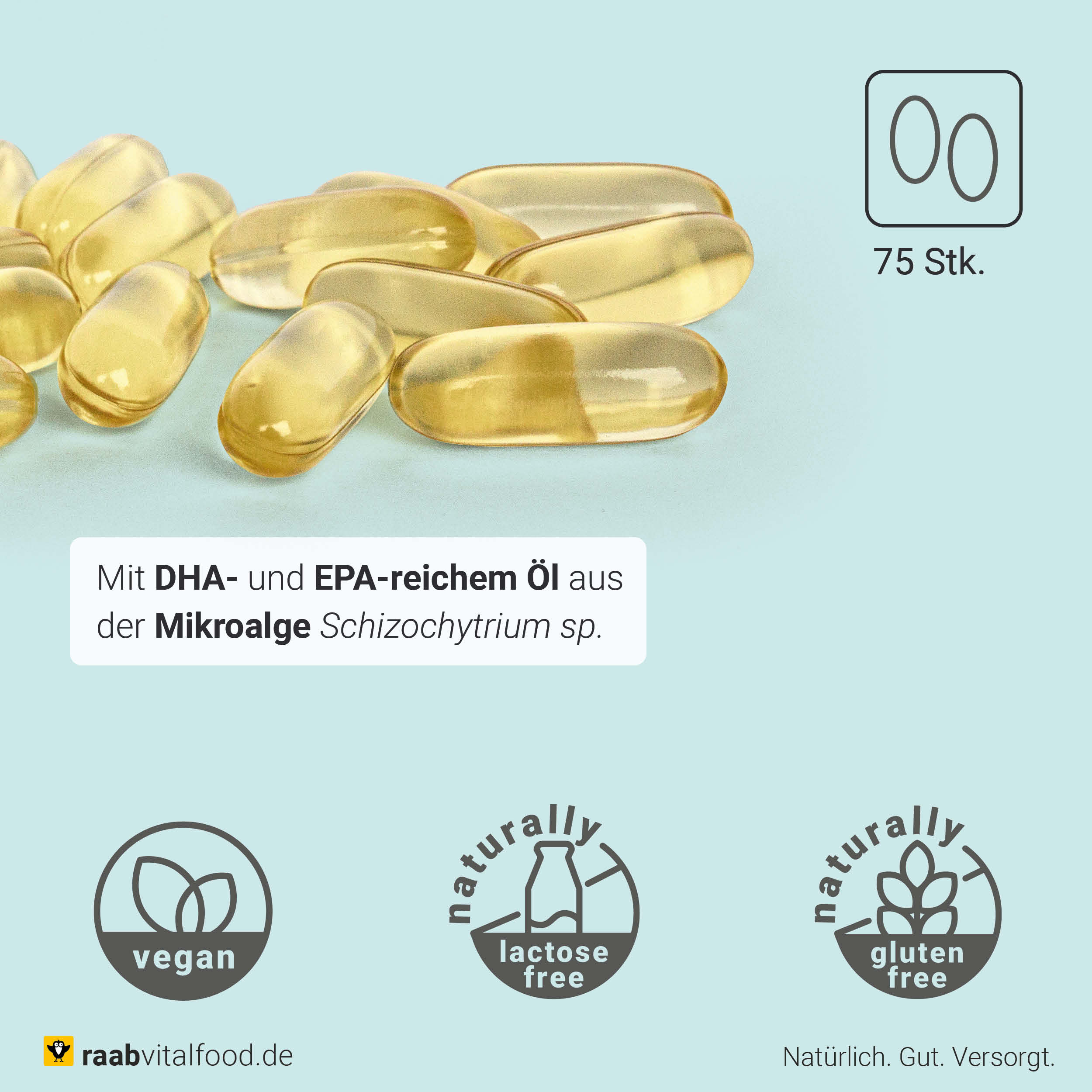Algenöl Omega-3 Kapseln - Image 2
