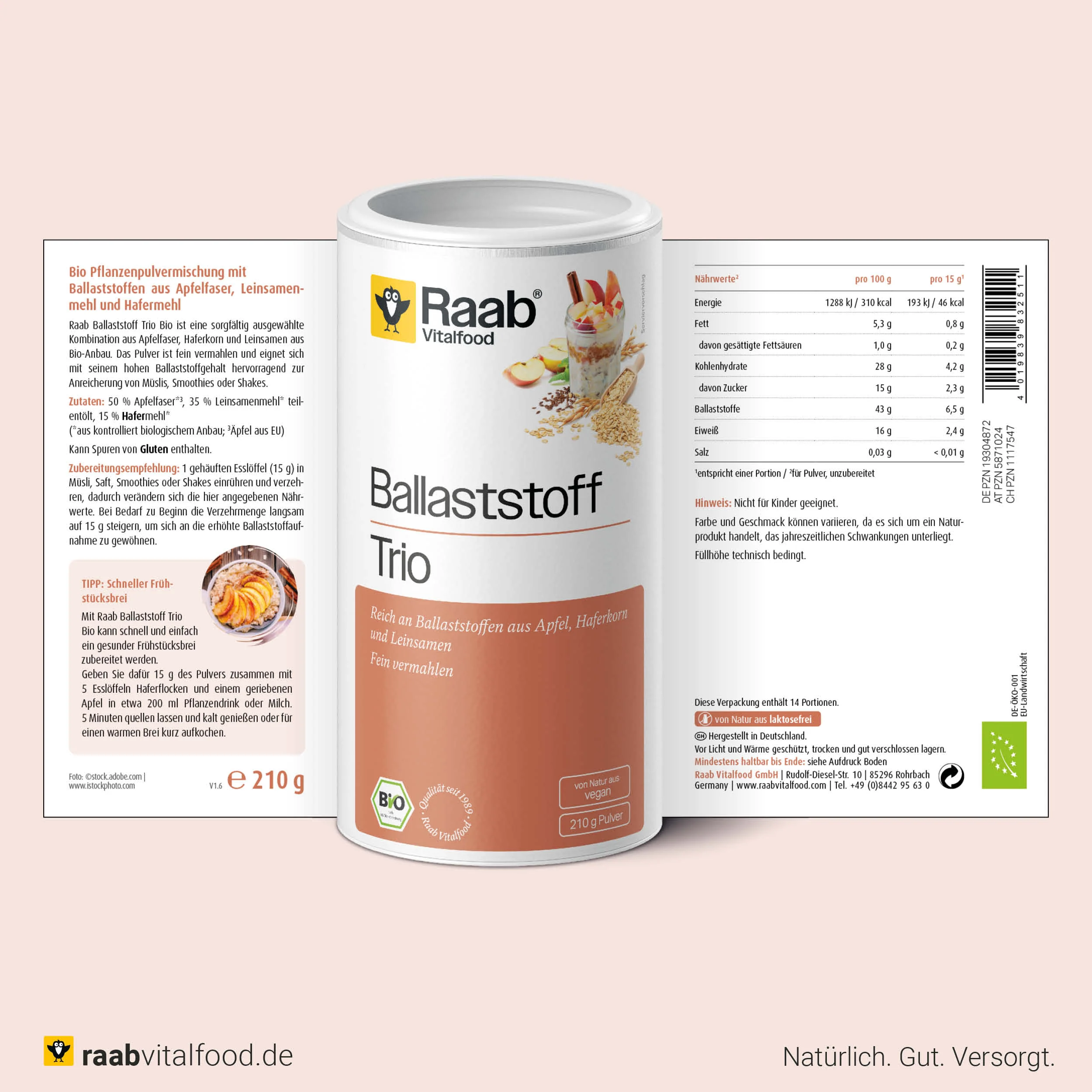 Bio Ballaststoff Trio Pulver - Image 2