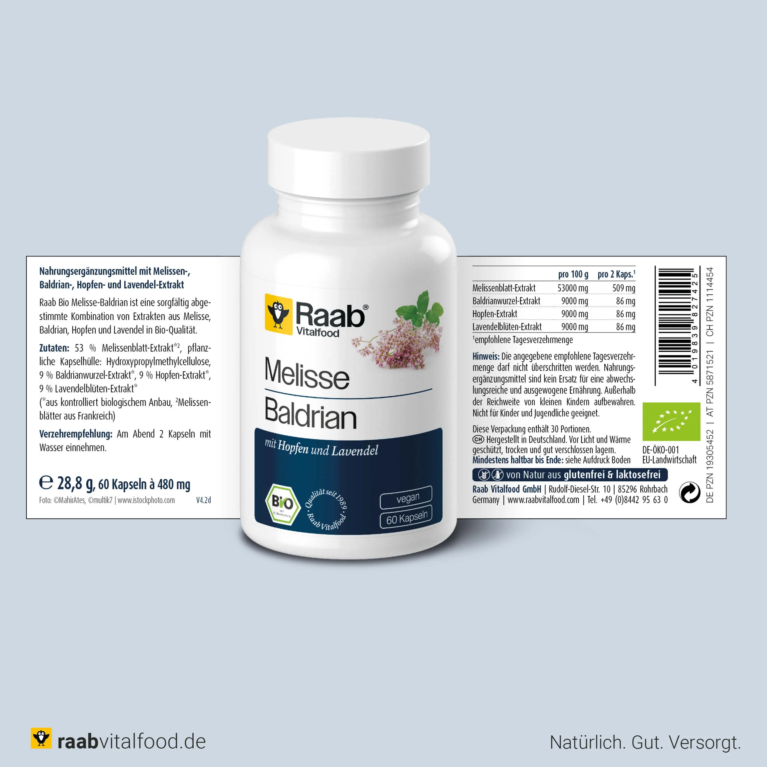 Bio Melisse Baldrian Kapseln - Image 2