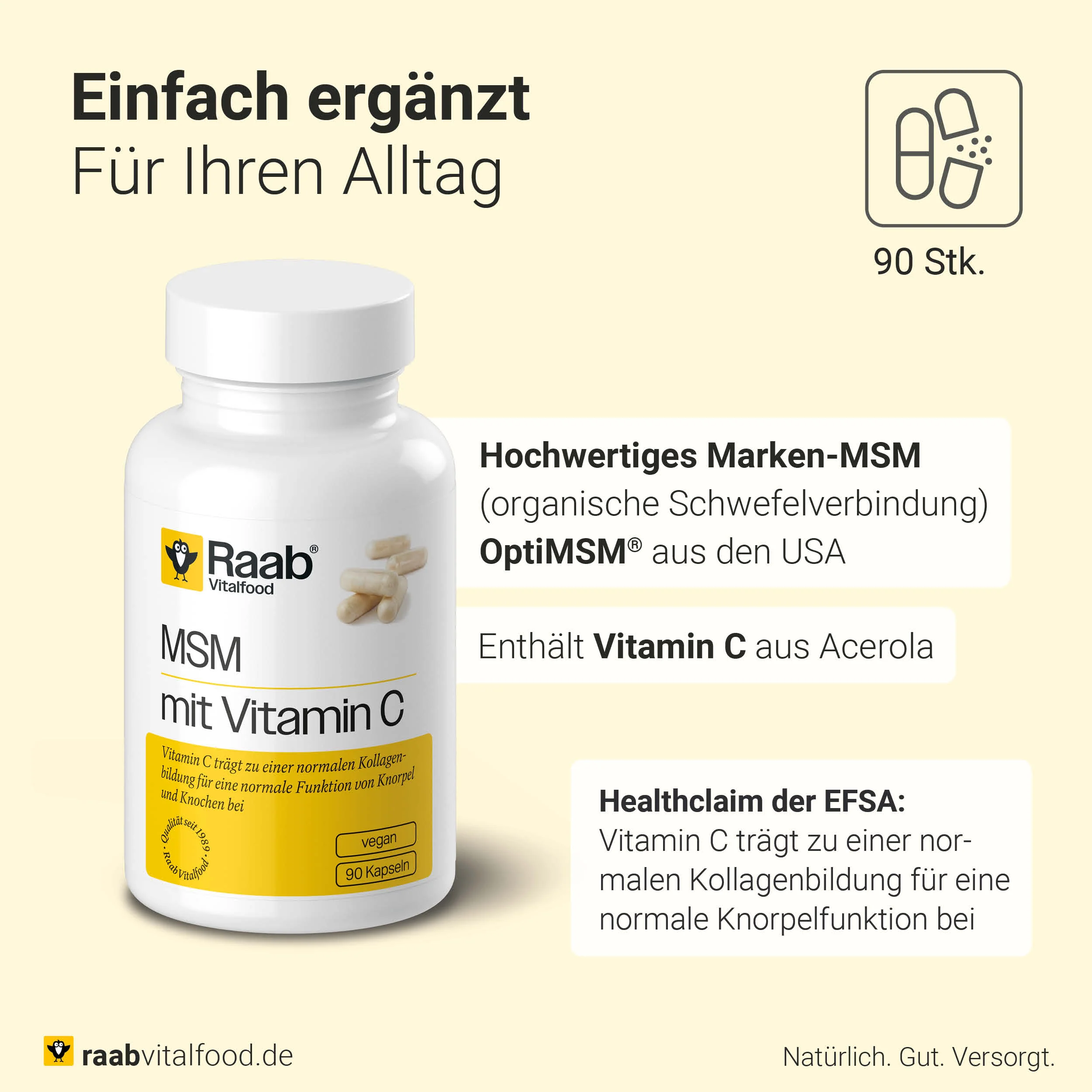 MSM mit Vitamin C Kapseln - Image 3