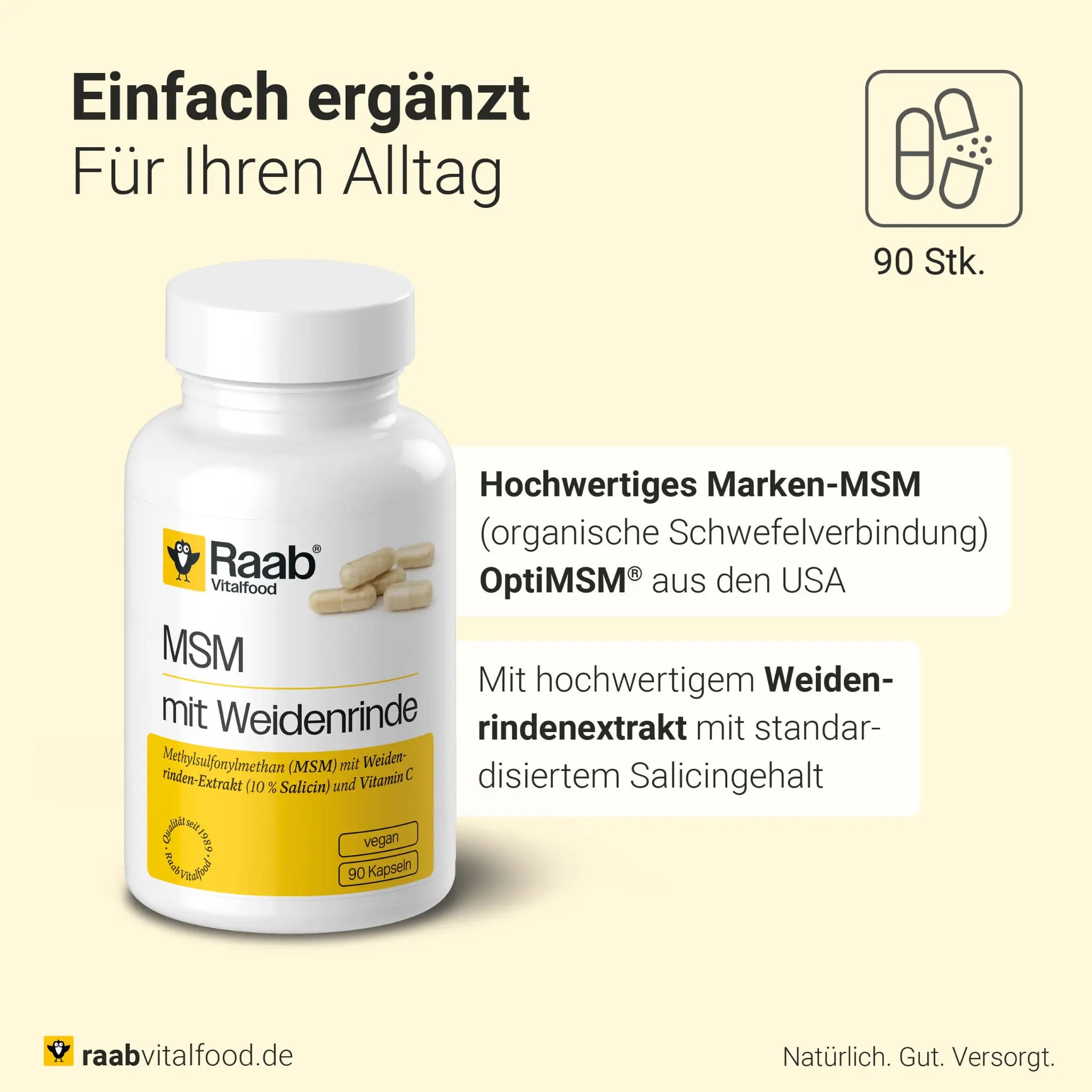 MSM mit Weidenrinde Kapseln - Image 3