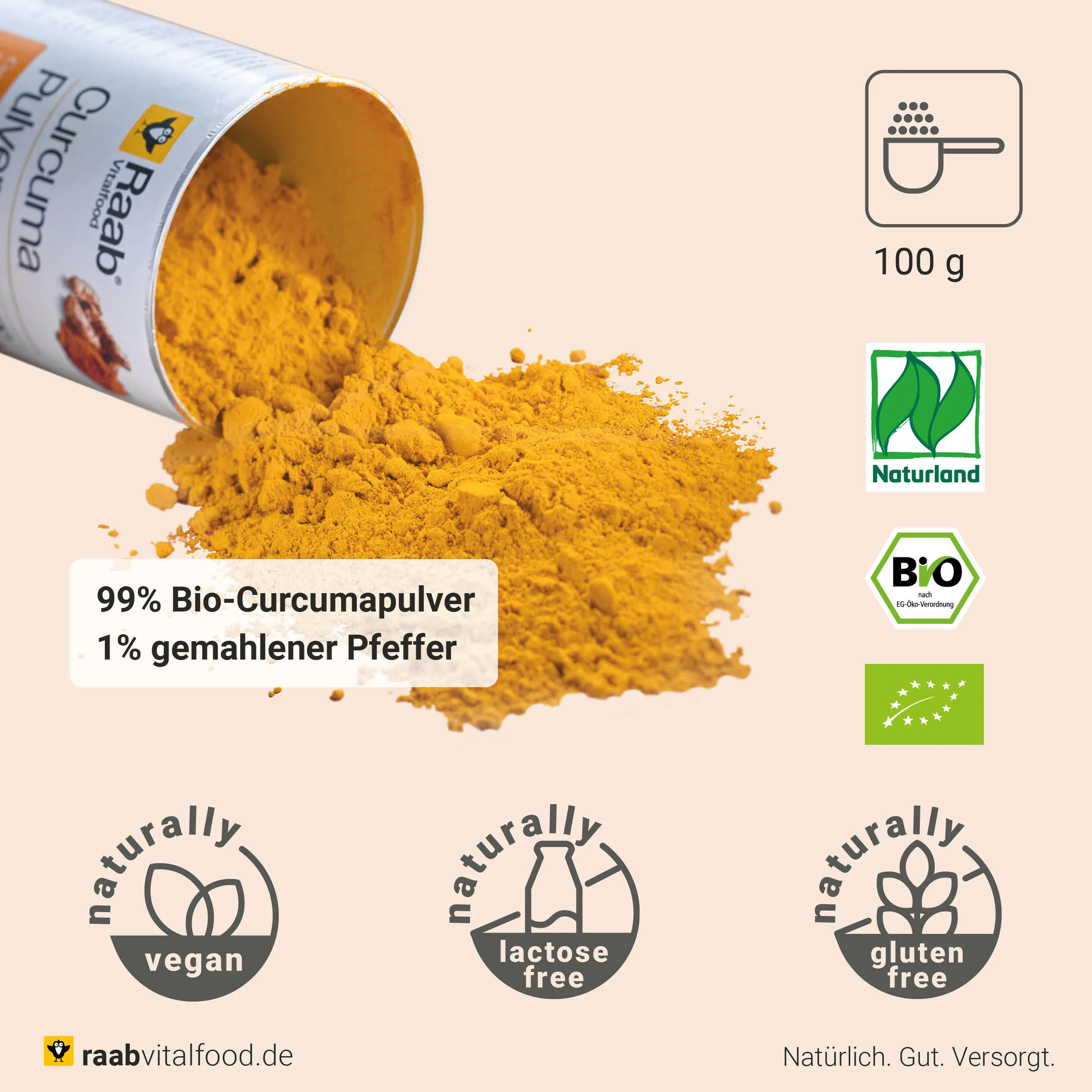 Naturland Bio Curcuma Pulver - Image 2